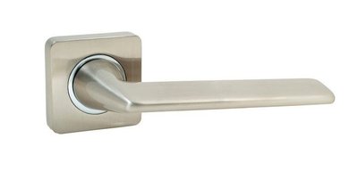 Дверна ручка + накладки для санвузла Safita 319R40 SN / CP матовий нікель / хром полірований SAFITA 319R40 SN фото