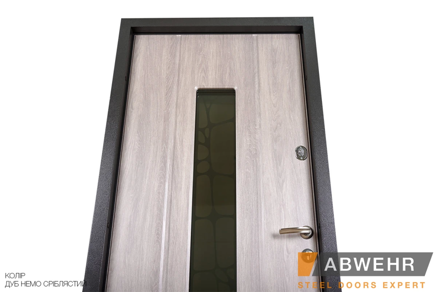 Вхідні двері зі склом ABWehr Solid Glass, комплектація Defender 408 фото