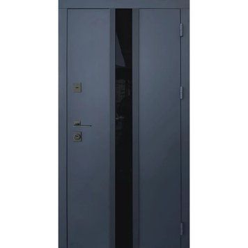 Флай Стрит металл Антрацит 7021 краска/МДФ белая шагрень, нажимная ручка qd-083 фото