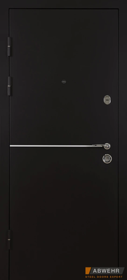 Входные металлические двери модель Solid (цвет Ral 8022T) комплектация Defender abwehr-005 фото